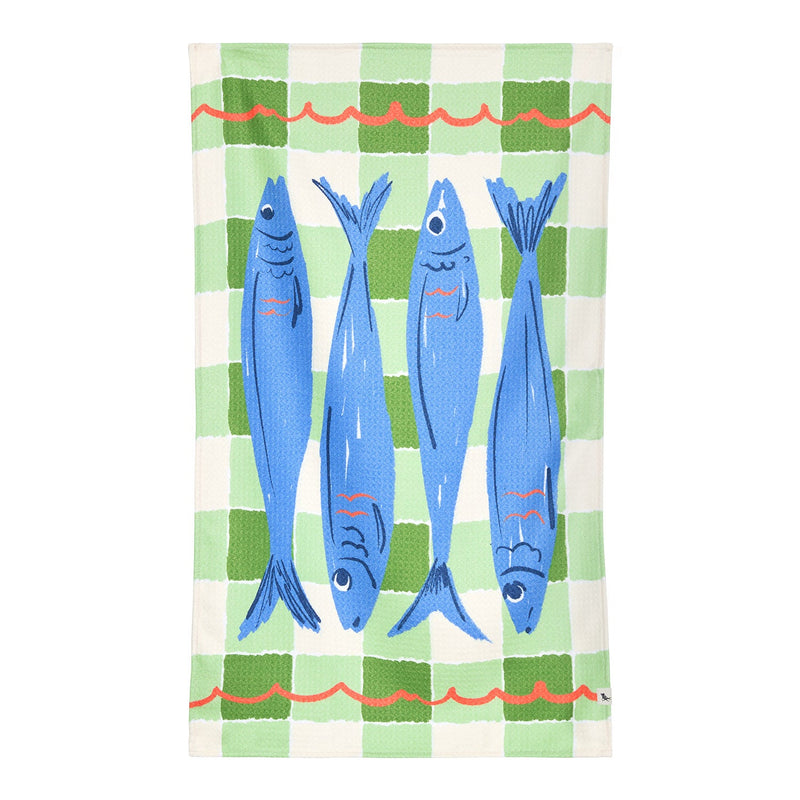 dock and bay tea towel