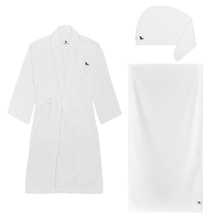 dock and bay robe + hair wrap + towel bundle