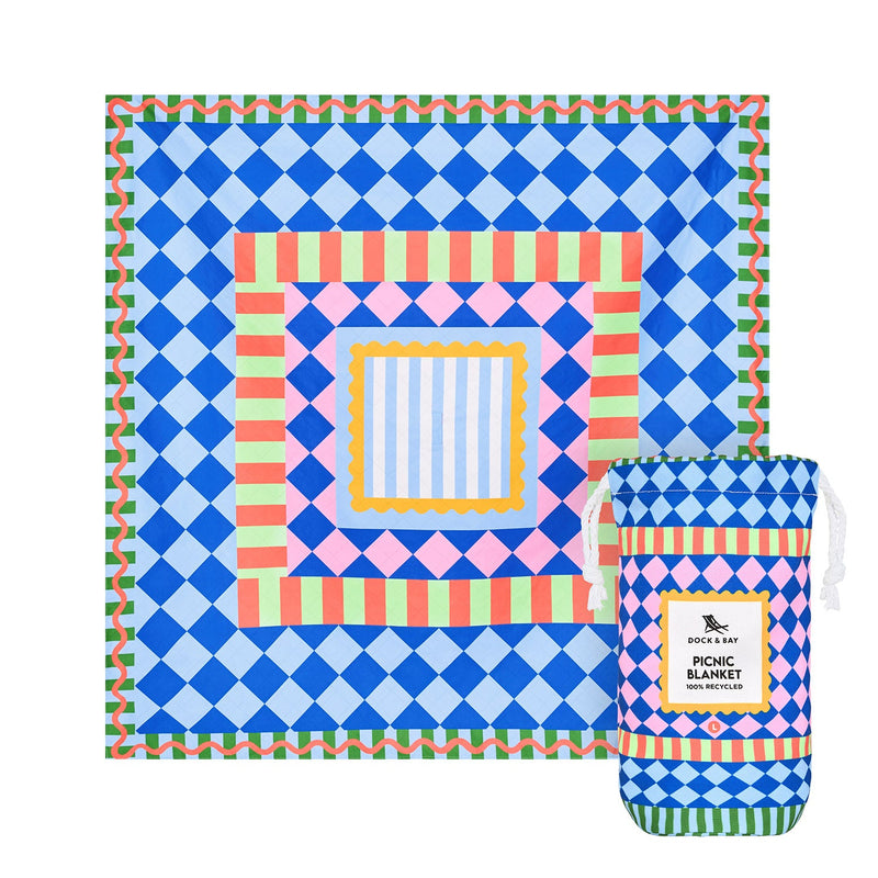 dock and bay picnic blanket