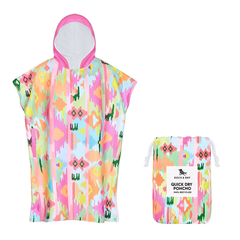 dock and bay poncho adults
