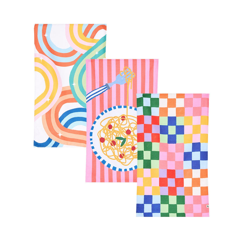 dock and bay tea towel