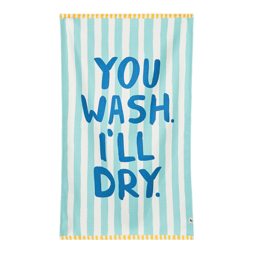 dock and bay tea towel