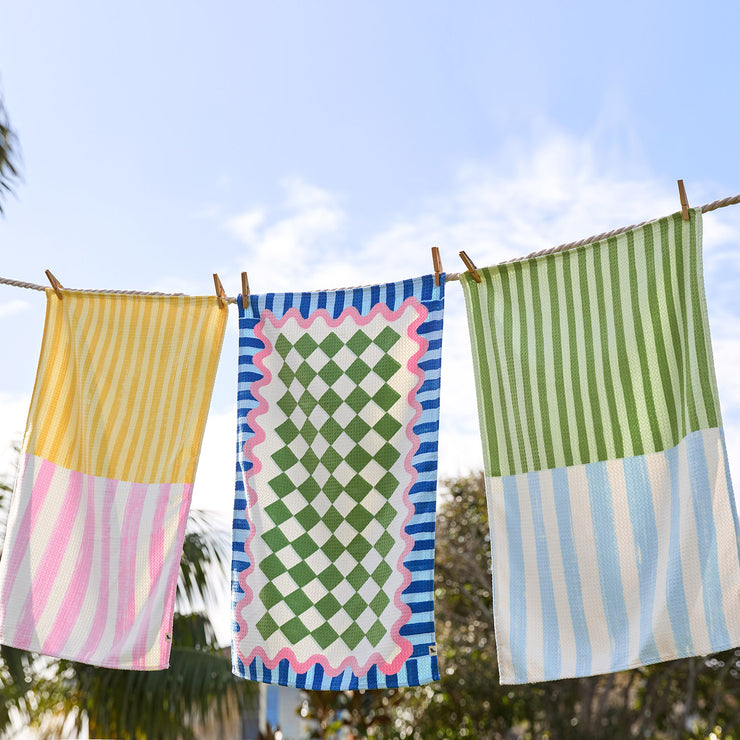 dock and bay tea towel