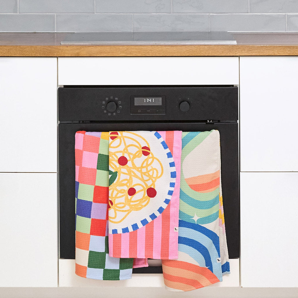 dock and bay tea towel