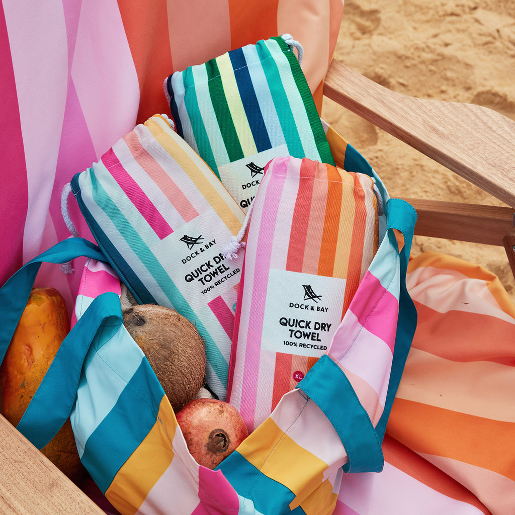 dock and bay towels beach