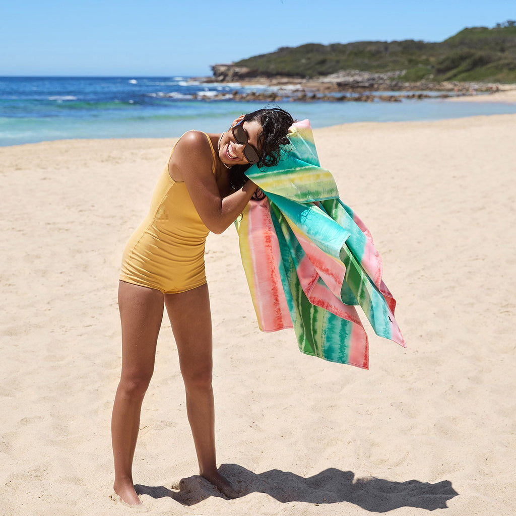 dock and bay towels beach