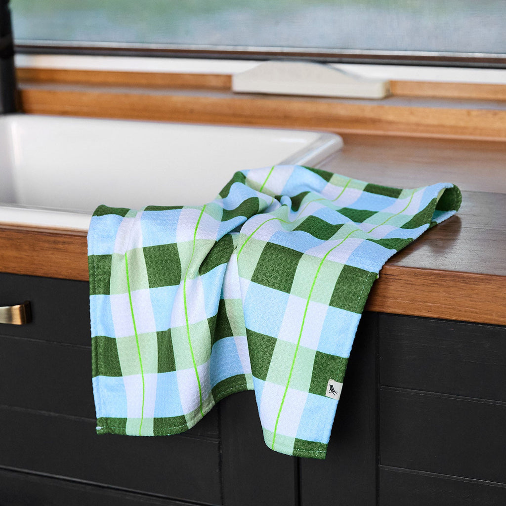 dock and bay tea towel