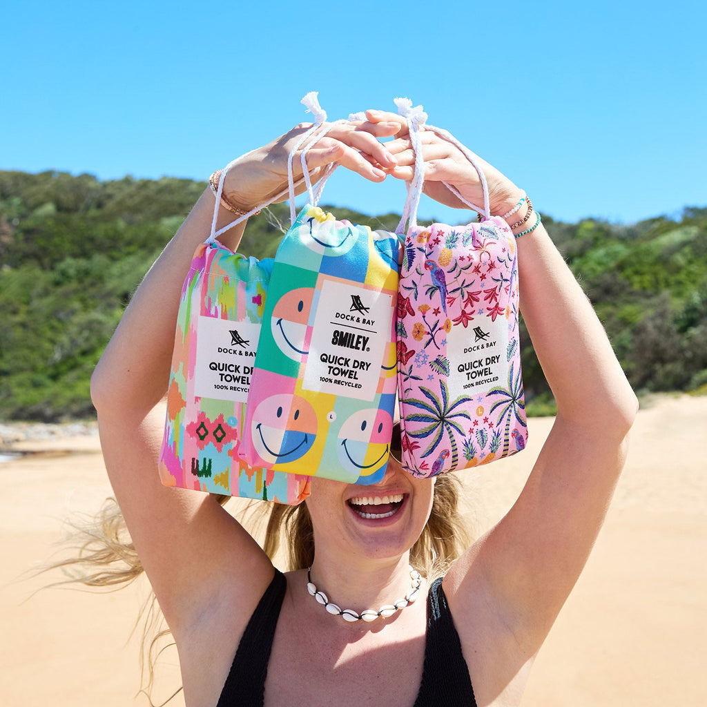 dock and bay towels beach