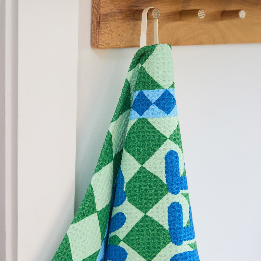 dock and bay tea towel