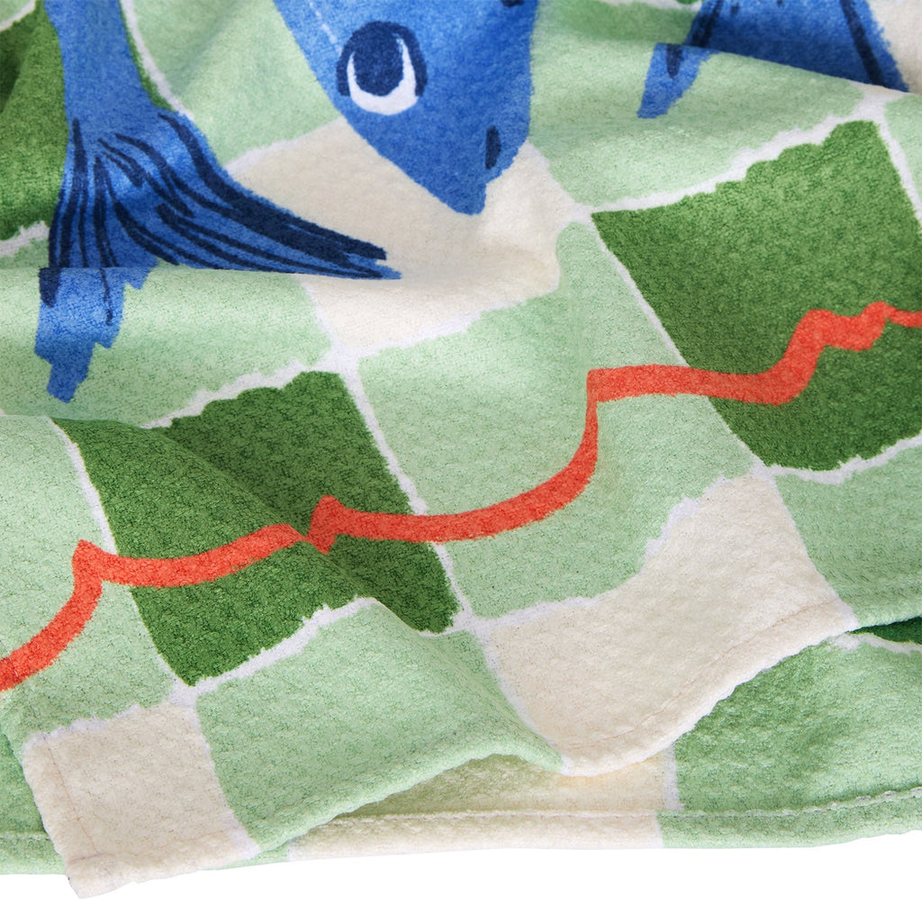 dock and bay tea towel