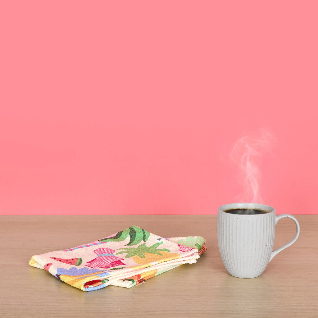 dock and bay tea towel