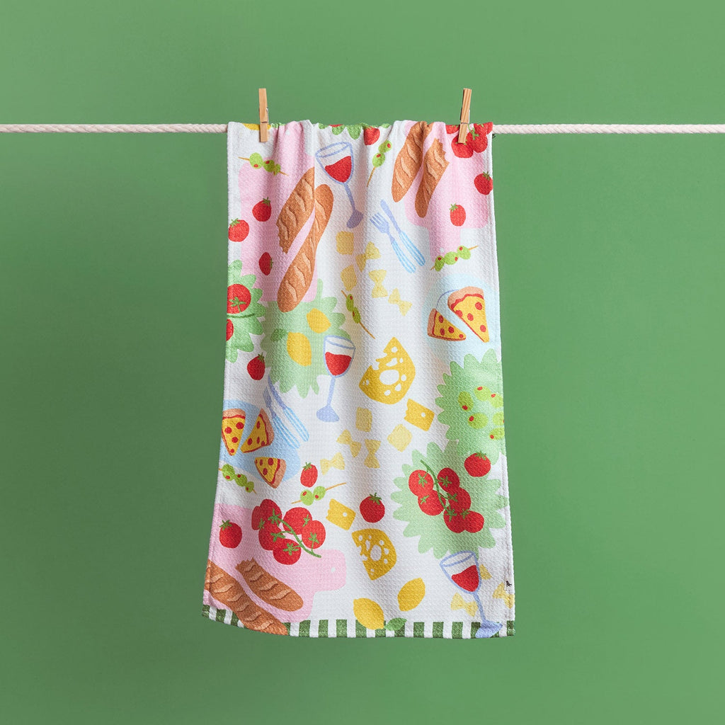 dock and bay tea towel