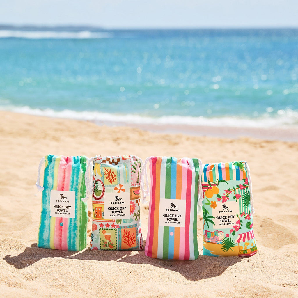 dock and bay towels beach