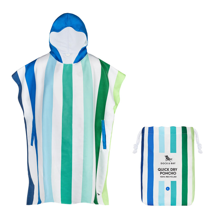 dock and bay the water sports bundle beach towels (4) & ponchos (4)