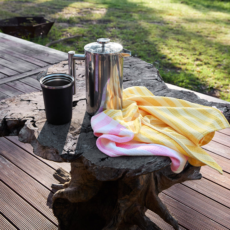 dock and bay tea towel