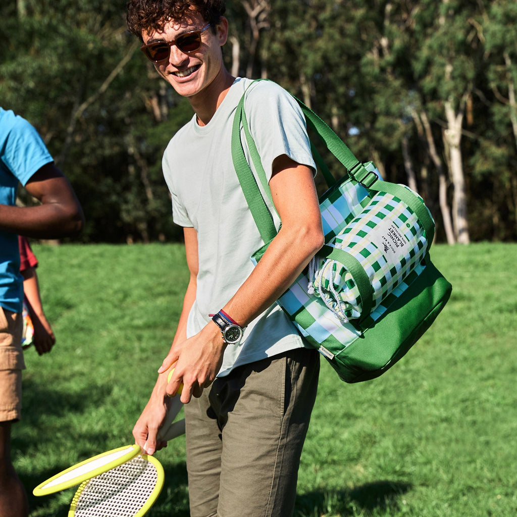 dock and bay picnic blanket