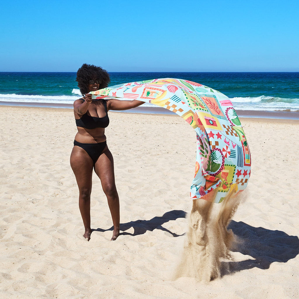 dock and bay towels beach