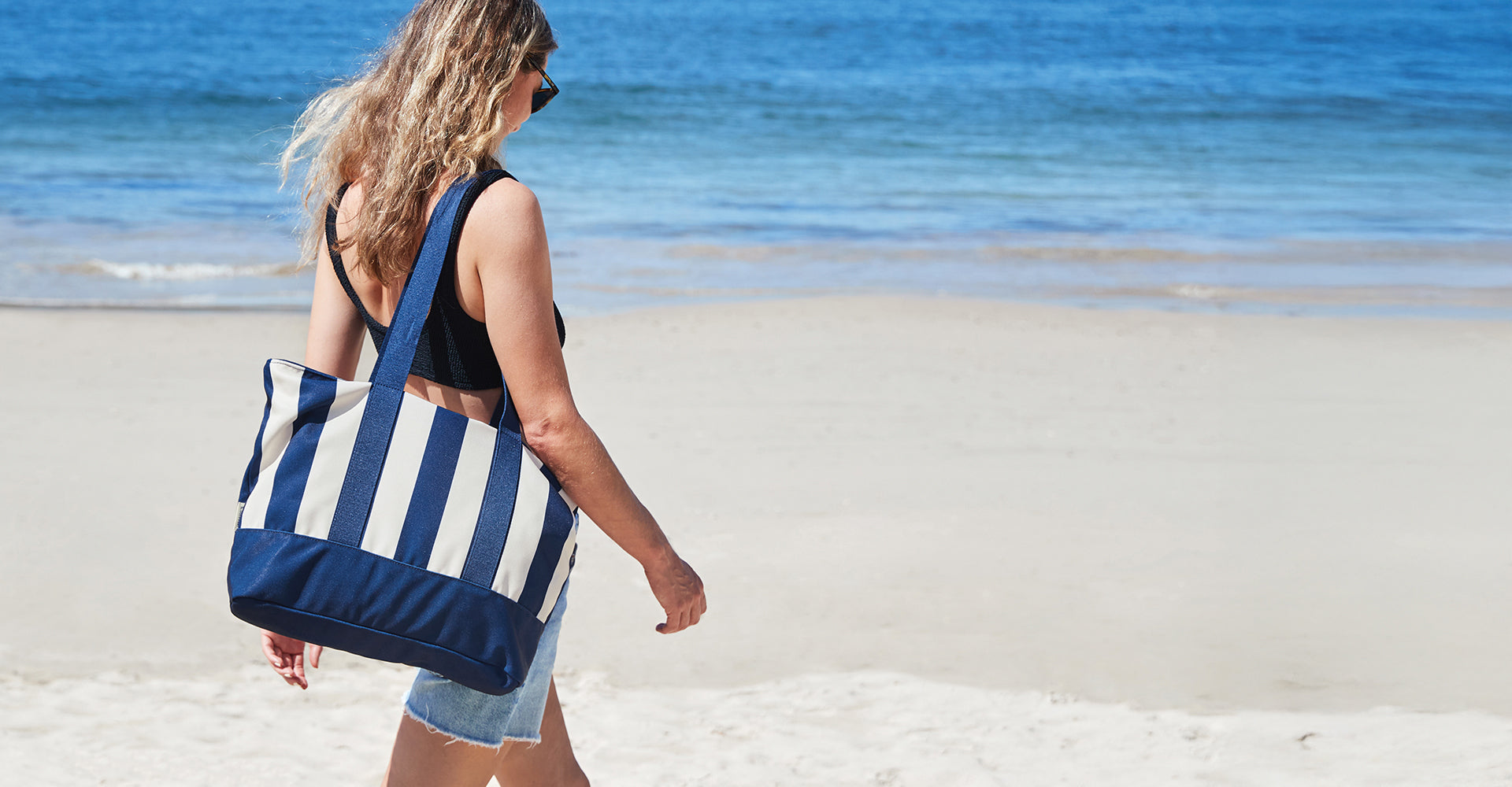 Dock & Bay Canvas Strandtasche – Whitsunday Blue