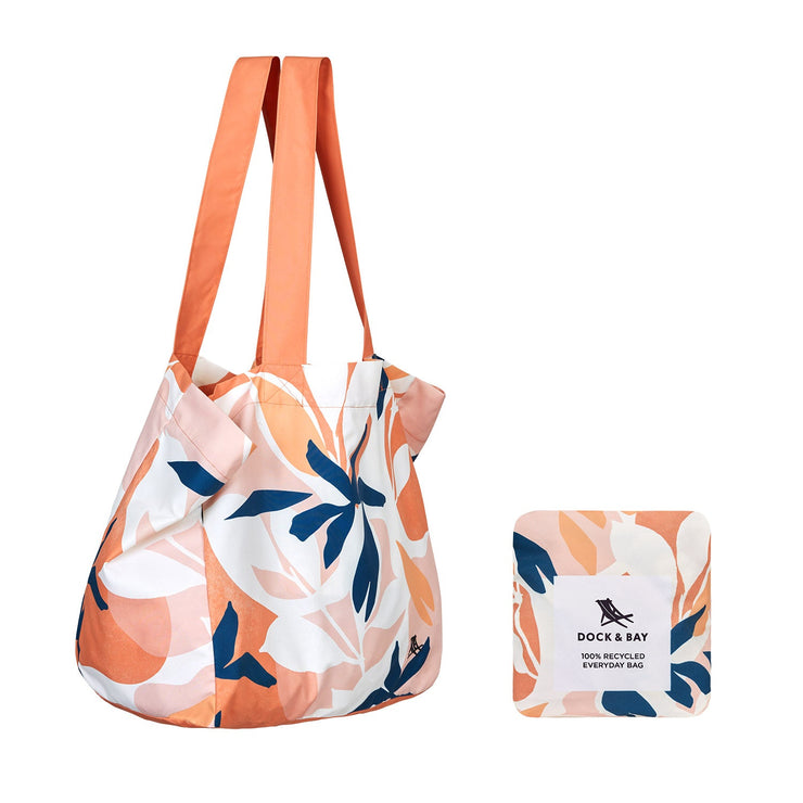 Dock & Bay Foldaway Tote Bags - Terracotta Tropics - Outlet