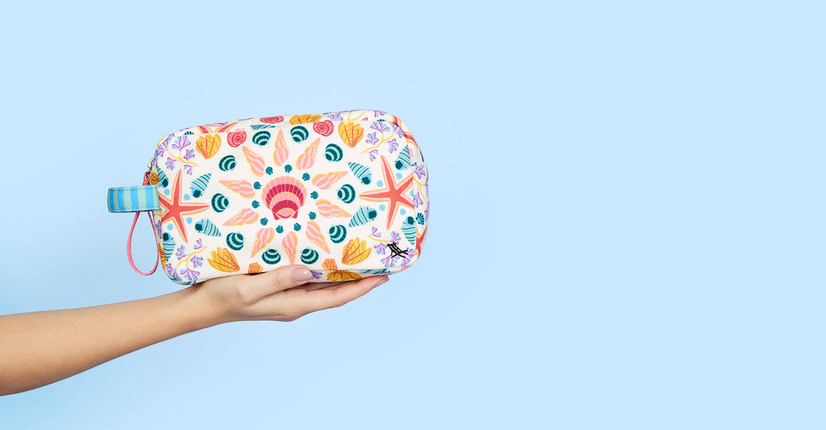 Toiletry Bags - Seashell Soiree
