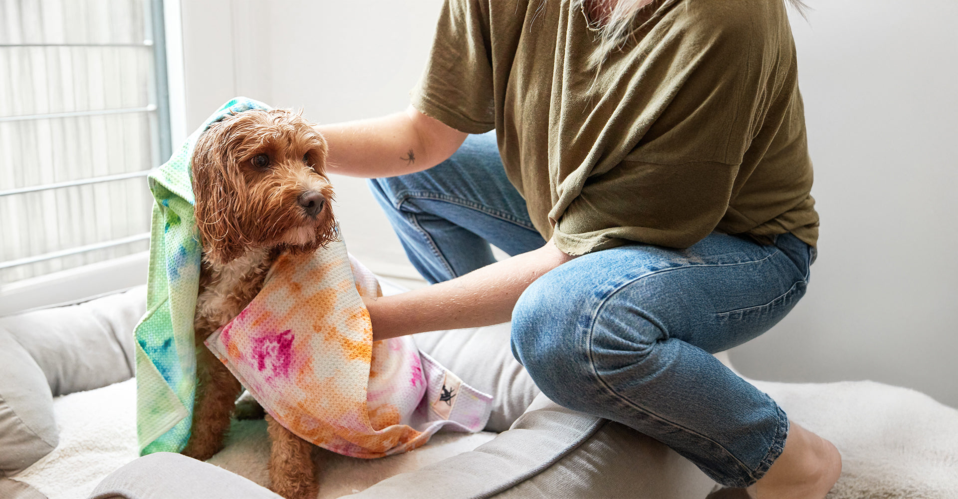 Dock & Bay Dog Towel - Sunset Splash
