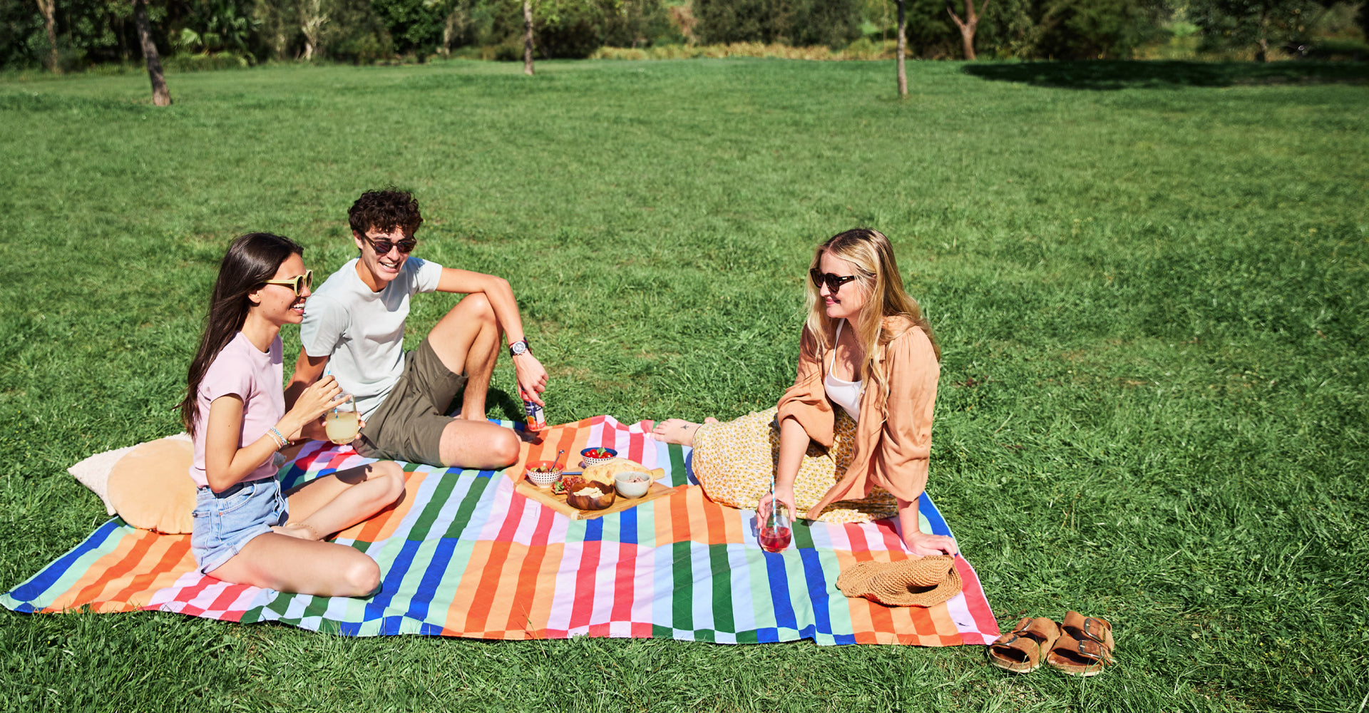 Dock & Bay Picnic Blanket - Sugar Sorbet
