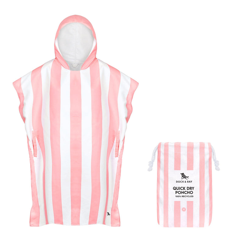 Poncho Dock & Bay – Adultes – Rose Malibu