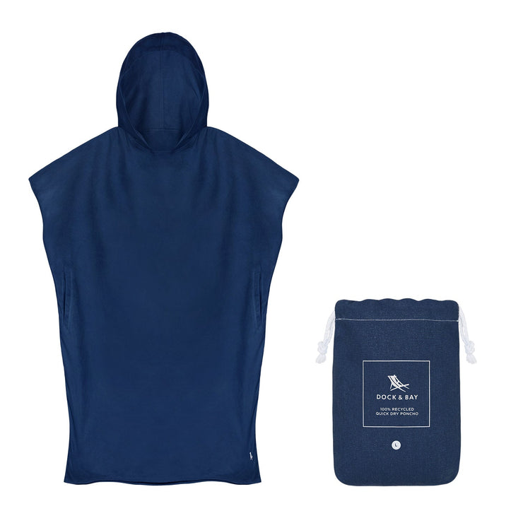 Dock & Bay Poncho Adults - Yosemite Navy - Outlet