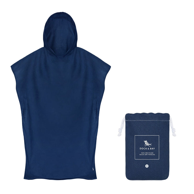 Dock & Bay Poncho Adults - Bleu Marine de Yosemite - Outlet