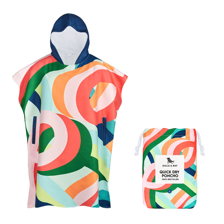 Dock & Bay Poncho - Adults - Fruit Loops