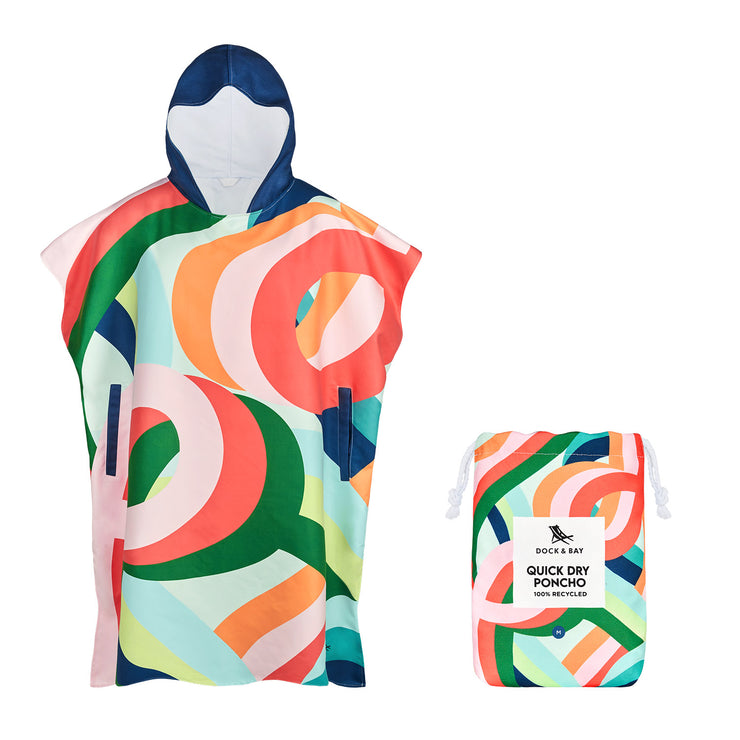 Dock & Bay Poncho - Adults - Fruit Loops
