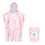 Dock & Bay Adult Poncho - Marble - Peach Melba - Outlet