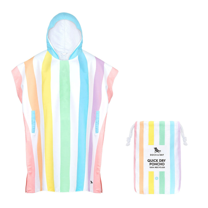 Poncho Dock & Bay – Adultes – Vagues Licorne