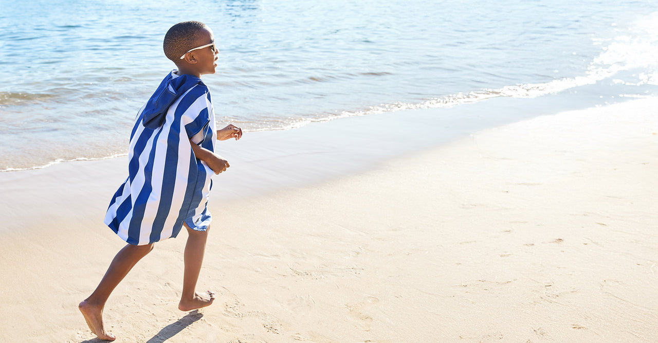 Poncho Dock & Bay pour enfant - Bleu Whitsunday