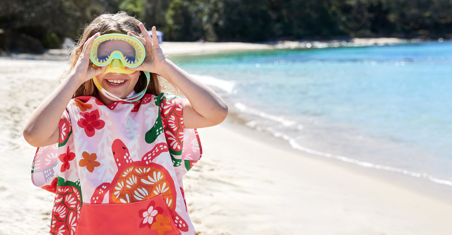 Poncho Dock & Bay – Enfant – Turtley Tropical