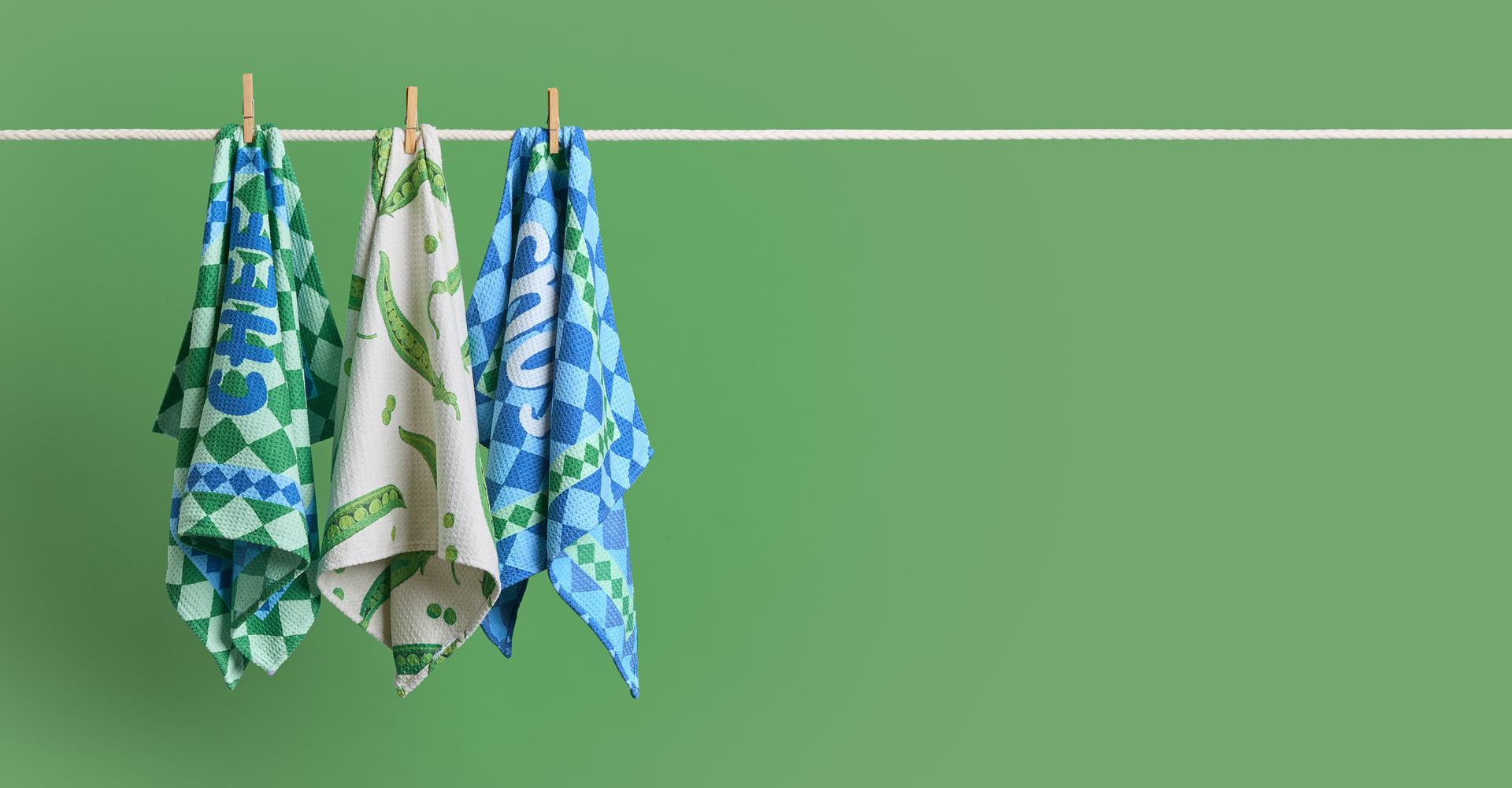 Torchons Dock & Bay - The Kitchen Crew (Lot de 3)