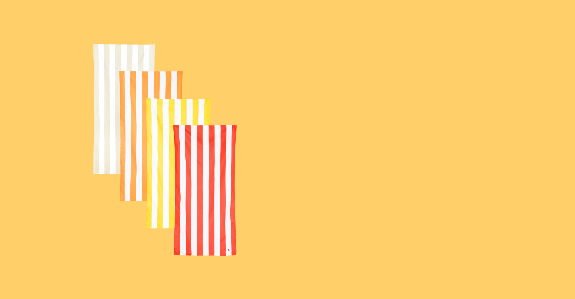 Serviettes à séchage rapide Dock & Bay - Coucher de soleil en bord de mer (lot de 4)