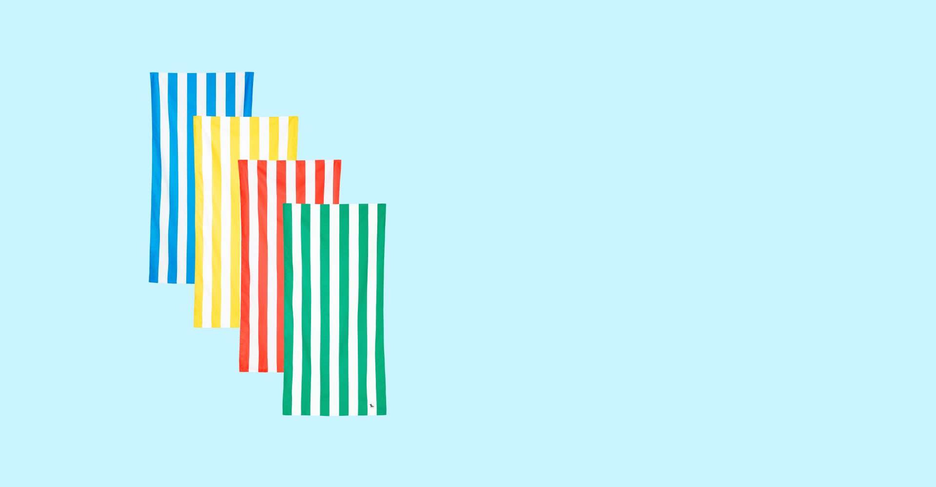 Serviettes de plage Dock & Bay à séchage rapide - Vives et colorées (Lot de 4)