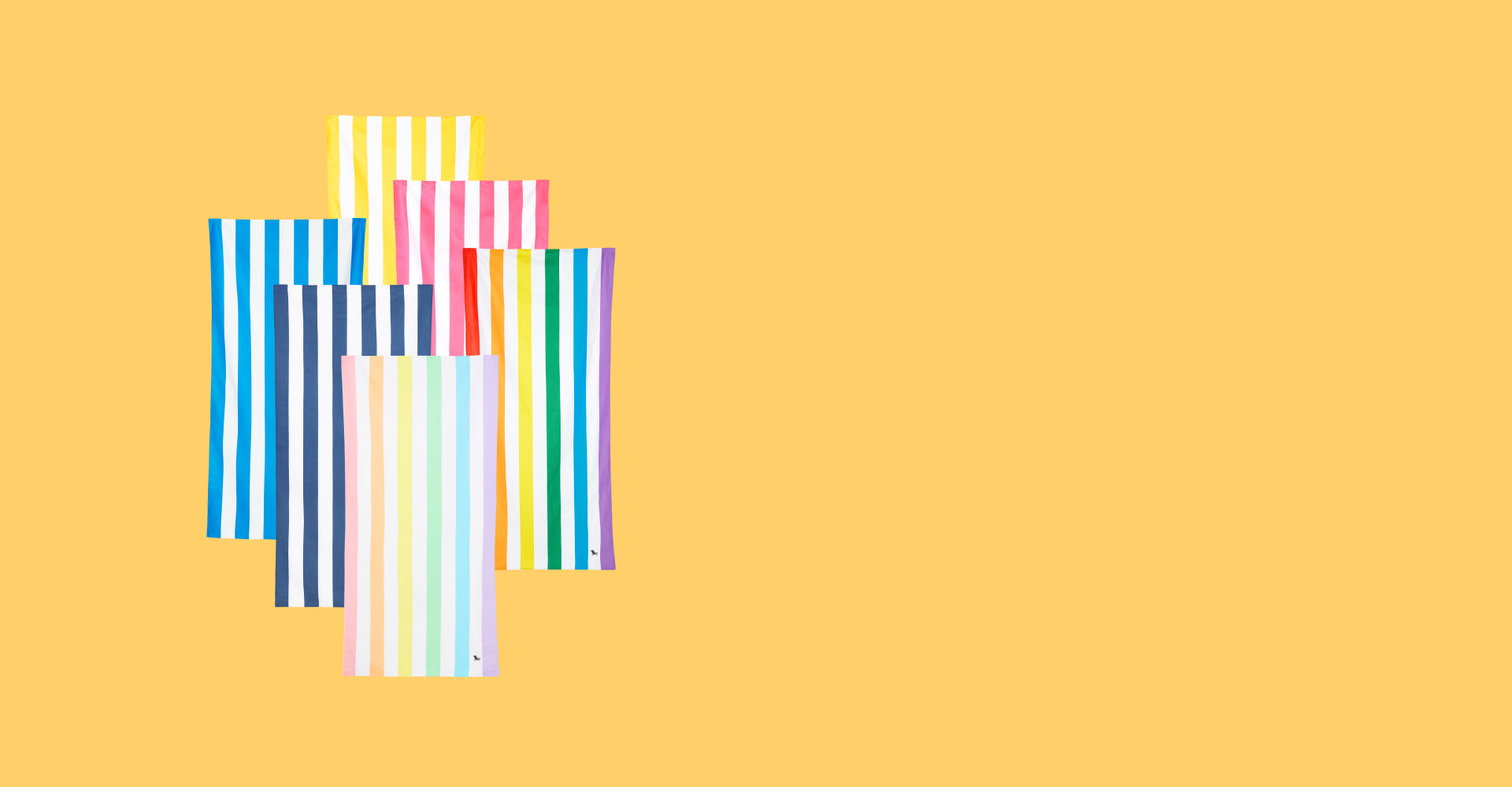 Serviettes séchage rapide Dock & Bay – Colour Chaos (lot de 6)