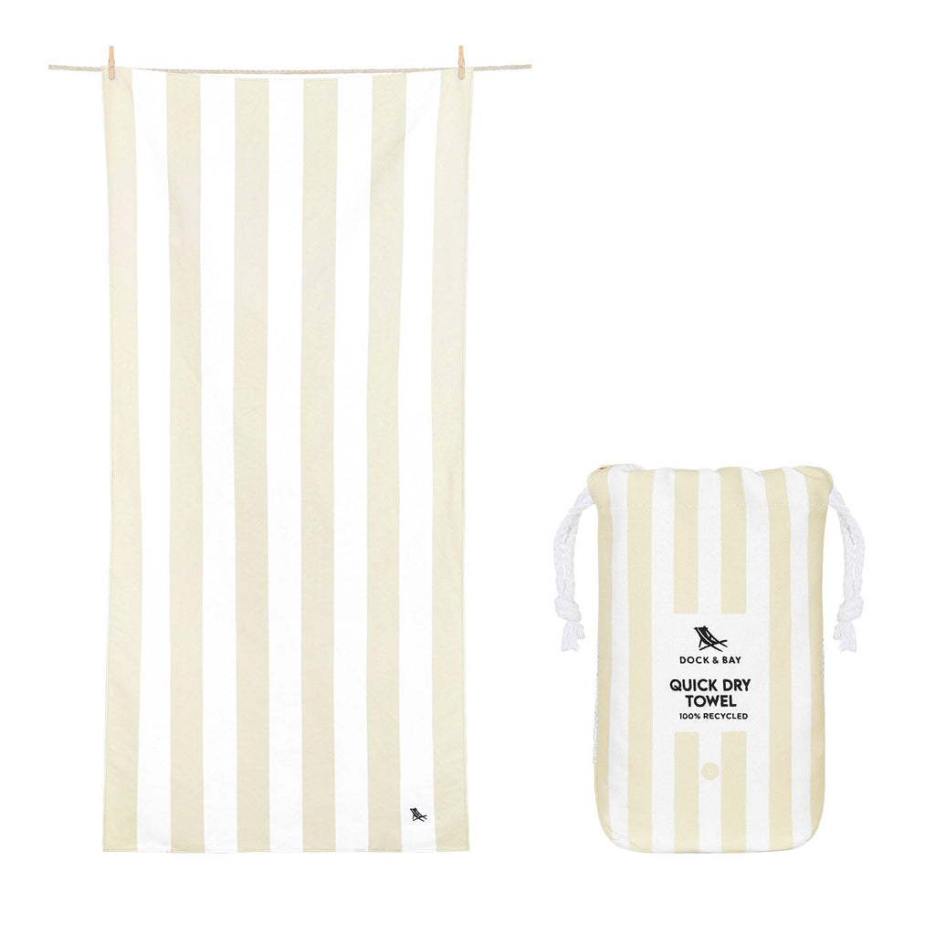 Serviette séchage rapide Dock & Bay - Beige Bora Bora