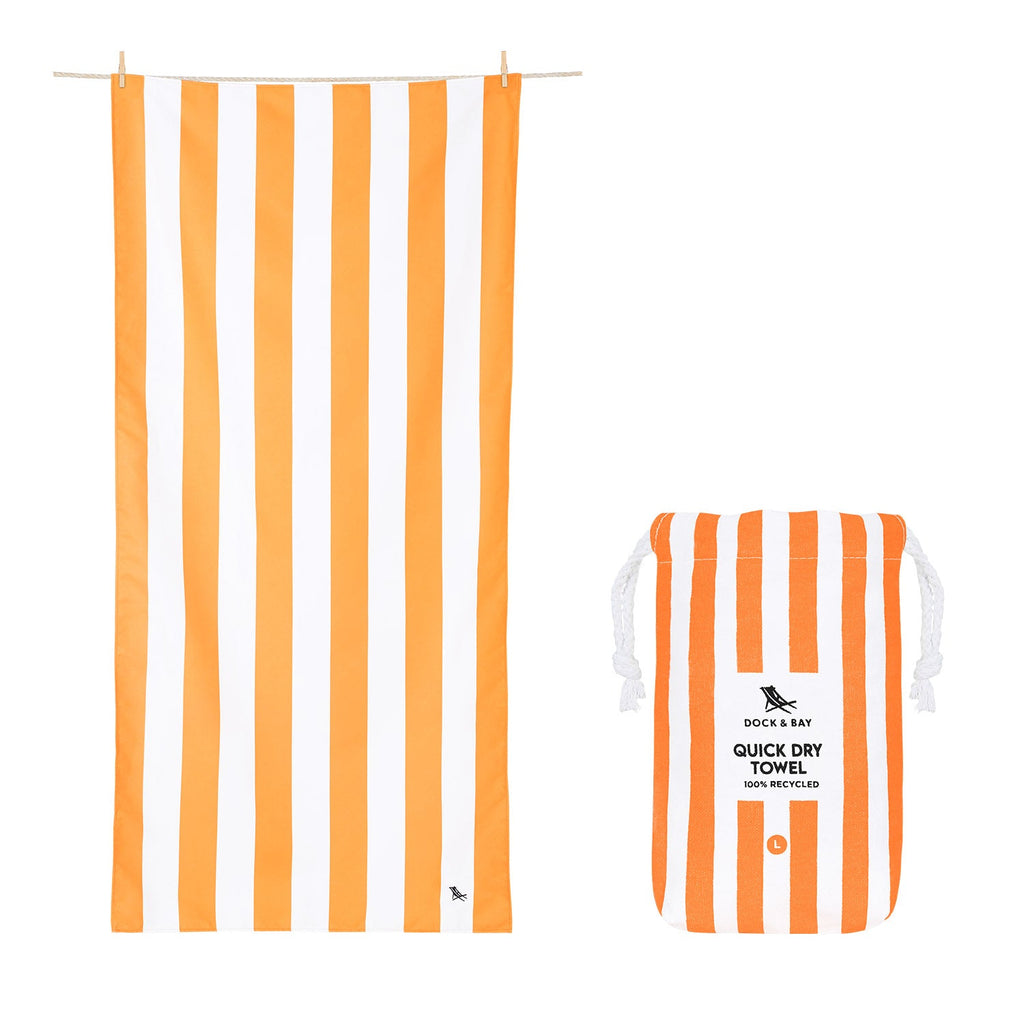 Serviette à séchage rapide Dock & Bay - Orange Ipanema