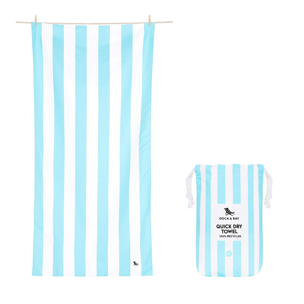 Serviette à séchage rapide Dock & Bay - Bleu Tulum