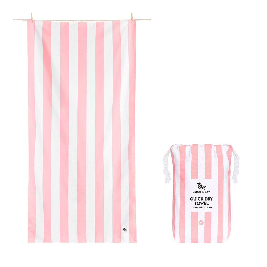 Serviette de plage à séchage rapide Dock & Bay - Rose Malibu