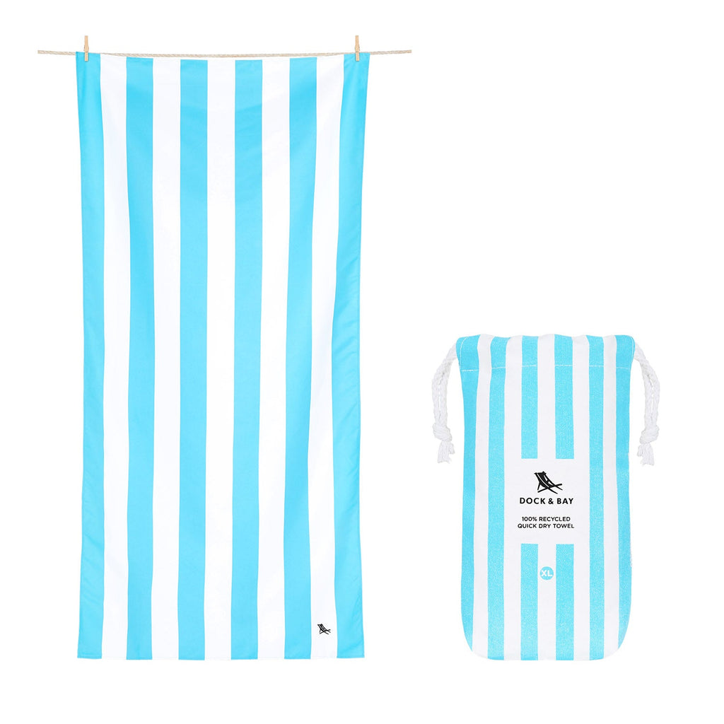 Serviette à séchage rapide Dock & Bay - Bleu Tulum