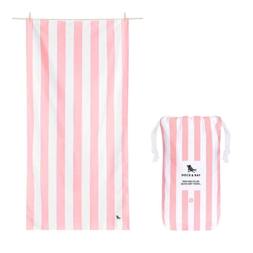 Serviette de plage à séchage rapide Dock & Bay - Rose Malibu