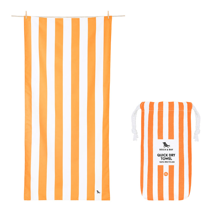 Dock & Bay Quick Dry Towel - Ipanema Orange