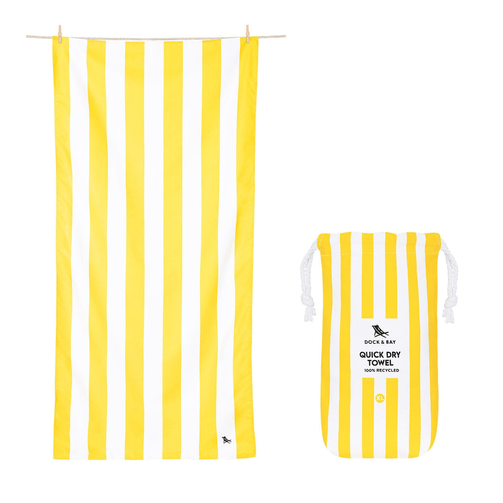 Serviette séchage rapide Dock & Bay - Jaune Boracay