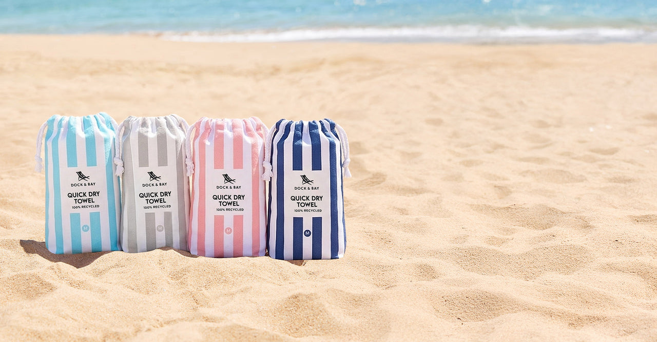 Serviette de plage Dock & Bay pour enfants - Ensemble D (Lot de 4)