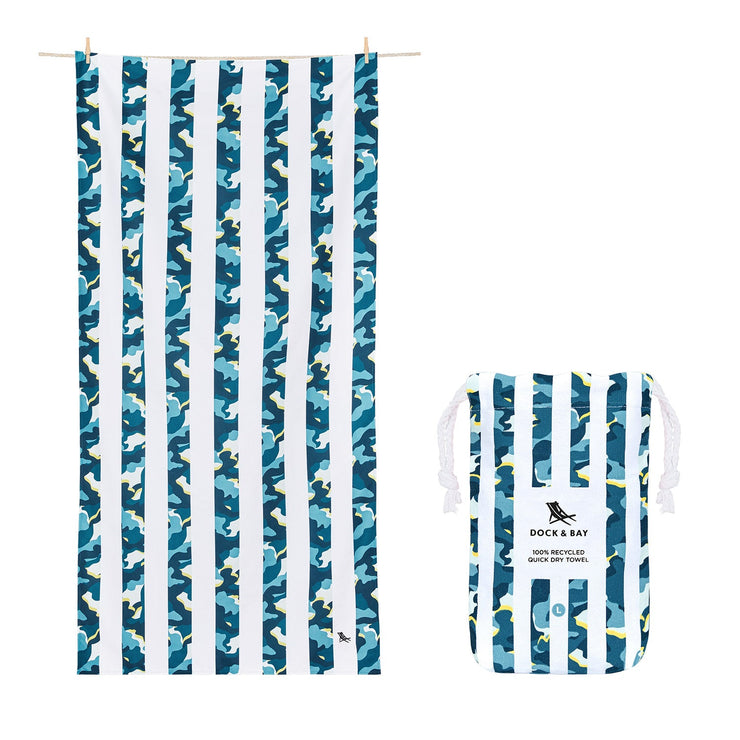 Dock & Bay Kids Beach Towels - Cool Camo