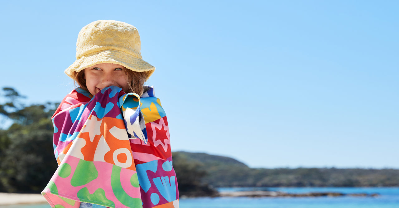 Dock & Bay Kinder-Strandtuch – Power of Positivity